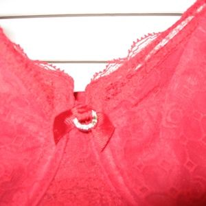 Chantelle Intimates & Sleepwear - Chantelle Red Lined Lace Underwire Bra 38G Chantelle Intimates & Sleepwear - Chantelle Red Lined Lace Underwire Bra 38G